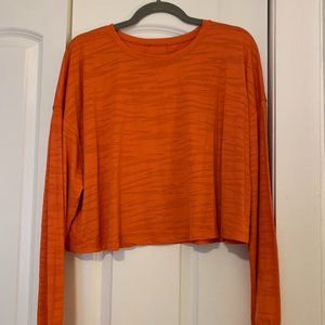 Lululemon Muscle Love Long Sleeve Shirt *Tiger Mesh size 6